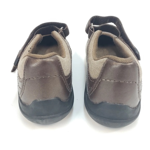 PW Minor Sadie Sz 6.5 Women's Mary Jane Bronze Leather Tan Fabric Eigo Flex - Picture 6 of 10